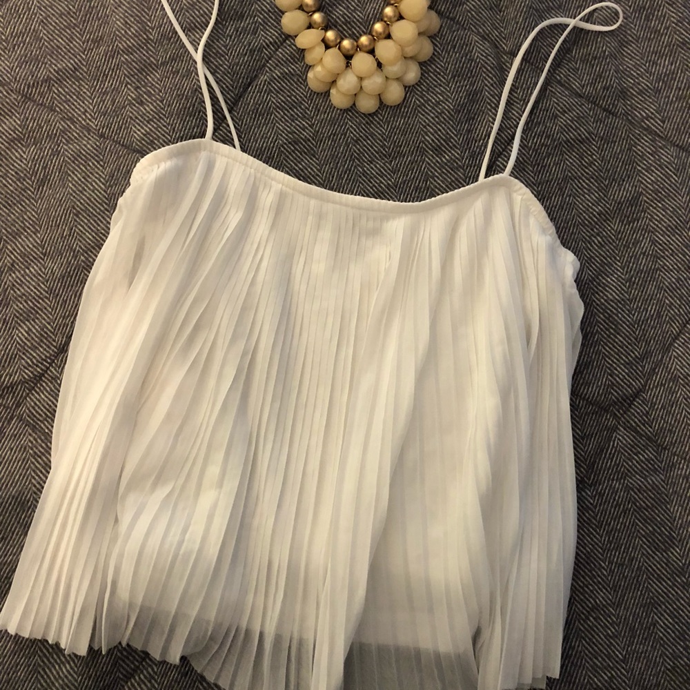Pleated crop top